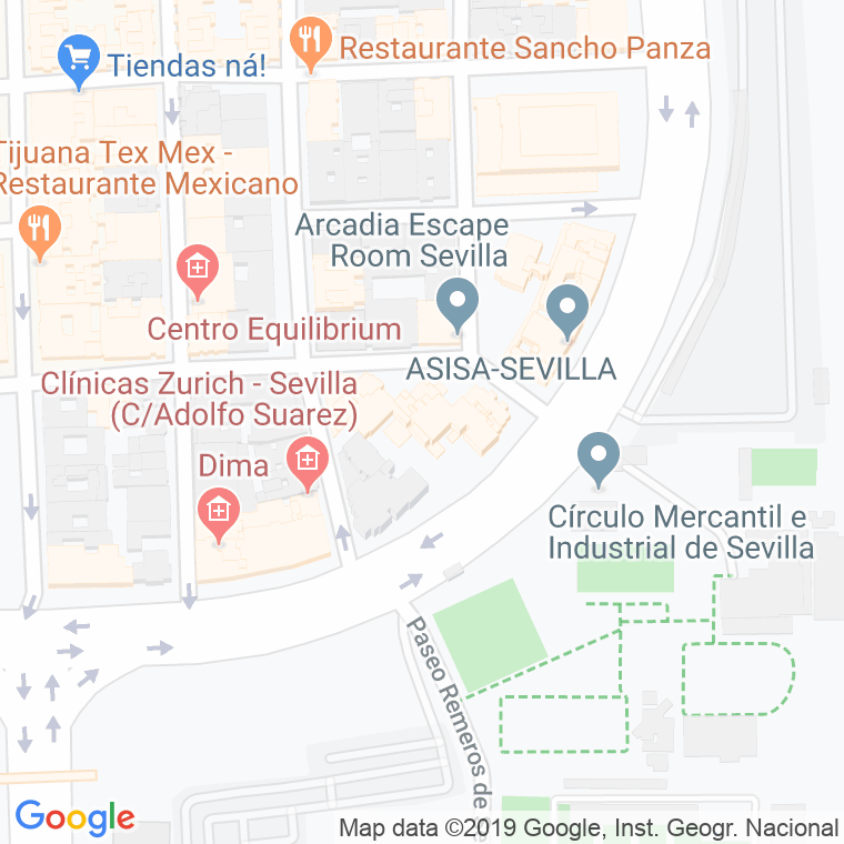 Código Postal calle Presidente Carrero Blanco, avenida en Sevilla