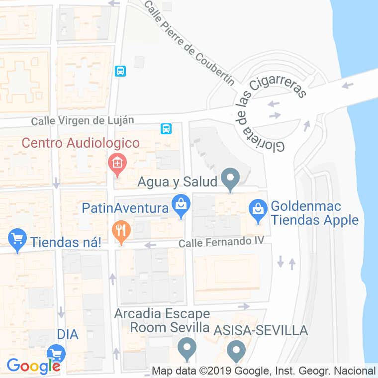 Código Postal calle Virgen De Robledo en Sevilla