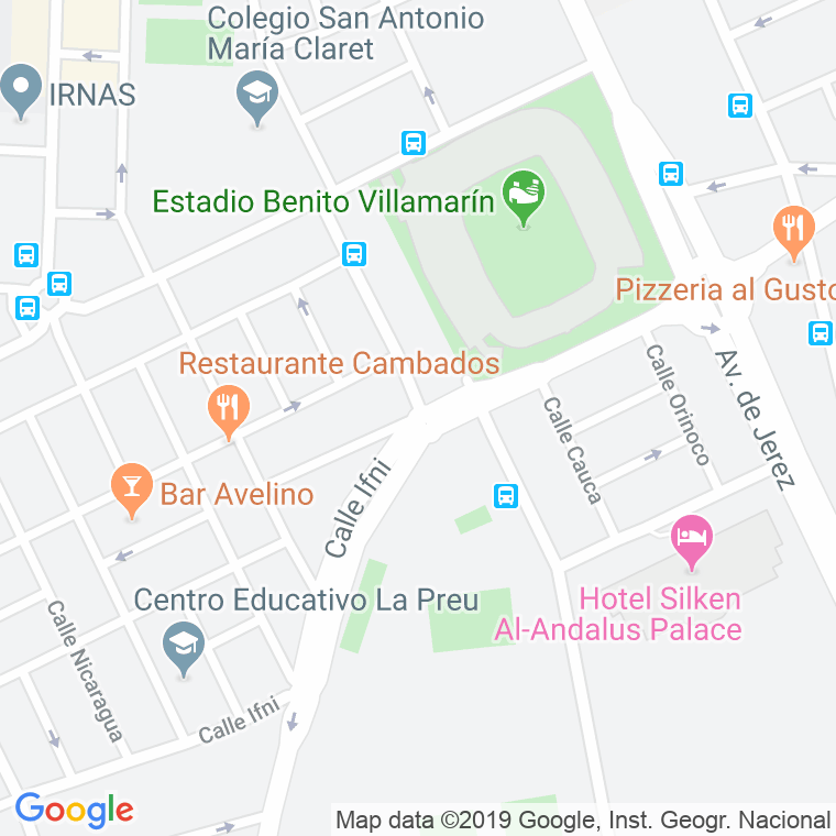 Código Postal calle Amazona en Sevilla