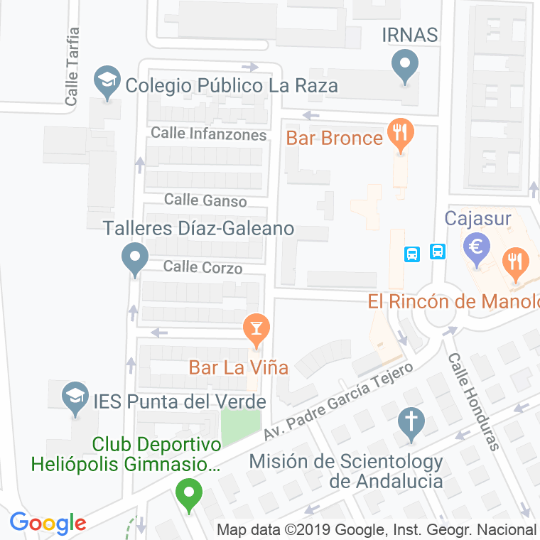 Código Postal calle Ensanche en Sevilla