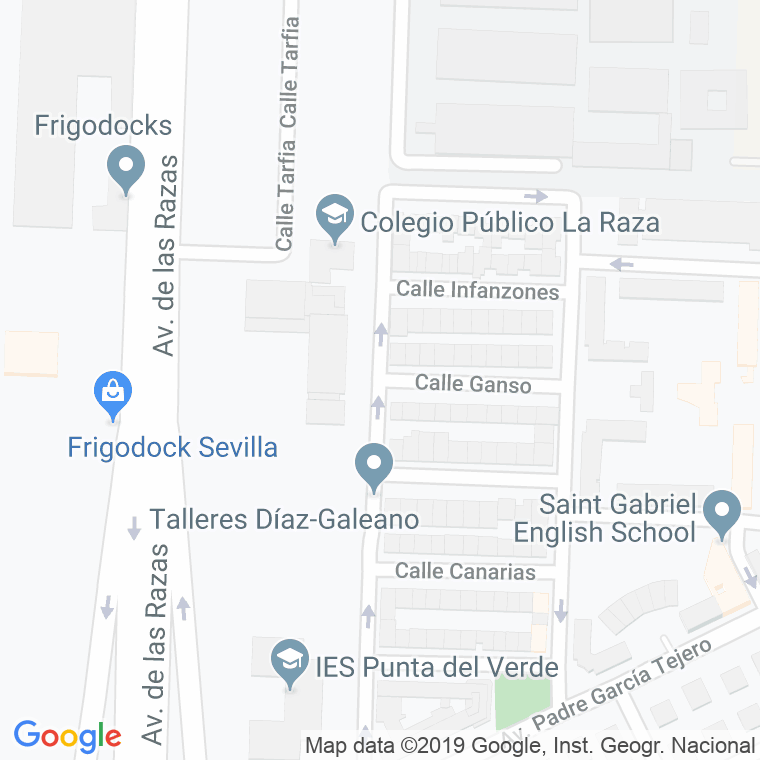 Código Postal calle Ganso en Sevilla