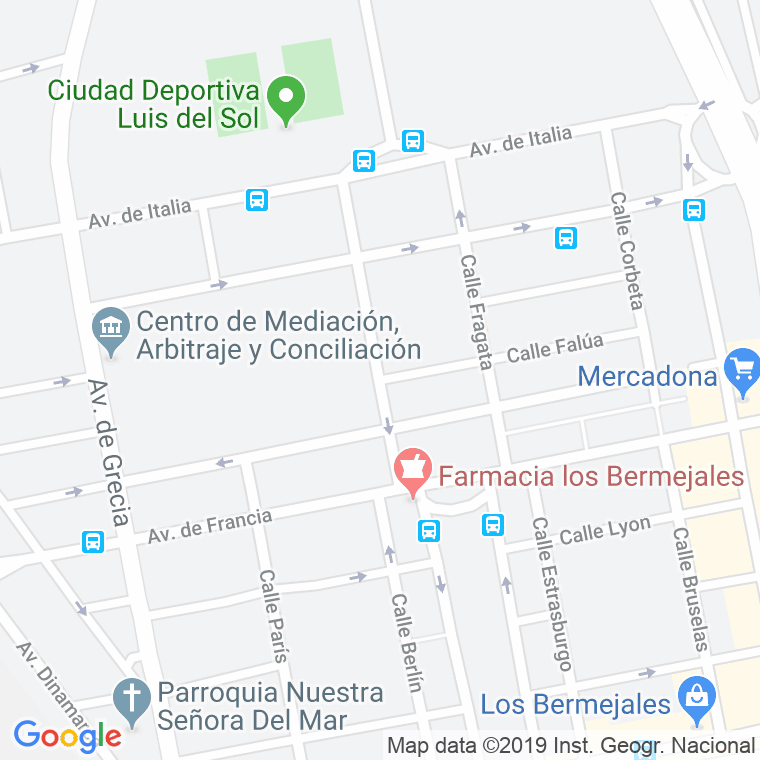 Código Postal calle Goleta en Sevilla