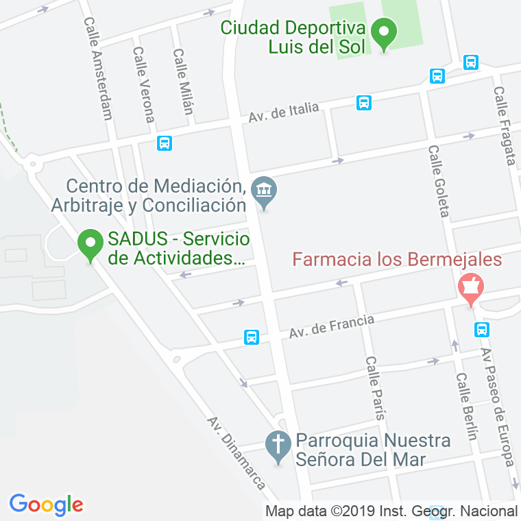 Código Postal calle Manchester en Sevilla