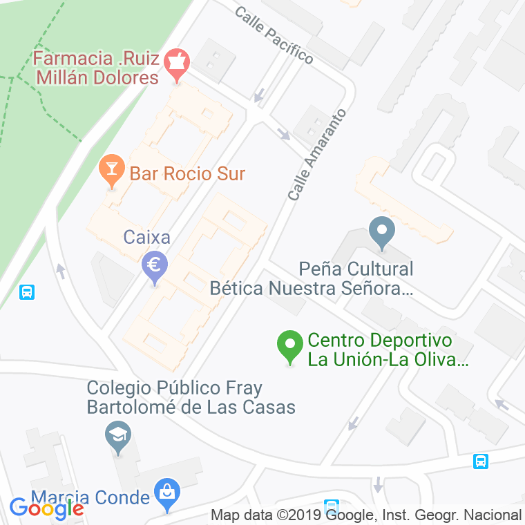 Código Postal calle Amaranto en Sevilla