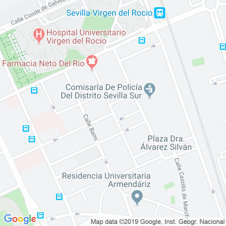Código Postal calle Castillo De Constantina en Sevilla