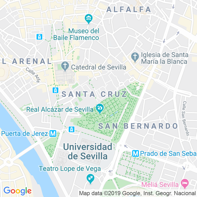 Código Postal calle Cruz en Sevilla