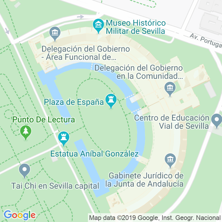 Código Postal calle España, plaza en Sevilla