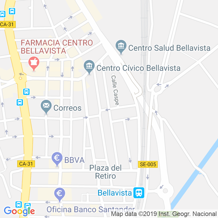 Código Postal calle Almirante Argandoña en Sevilla