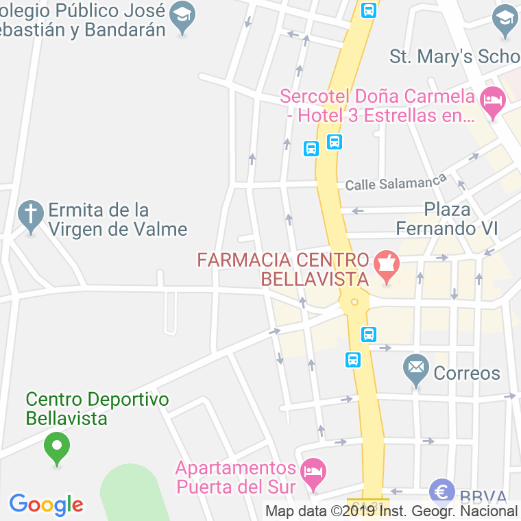Código Postal calle Feliciana Enriquez en Sevilla