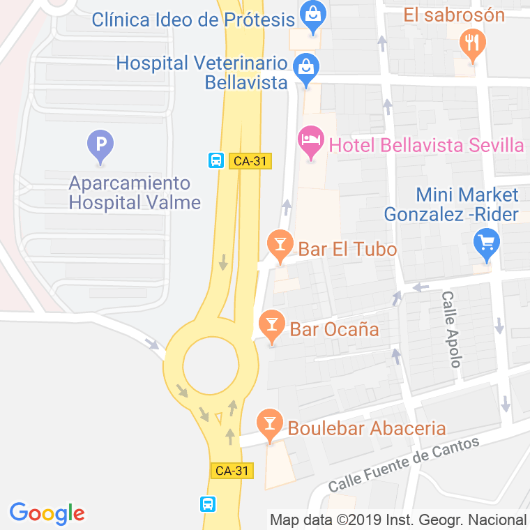 Código Postal calle Galatea en Sevilla