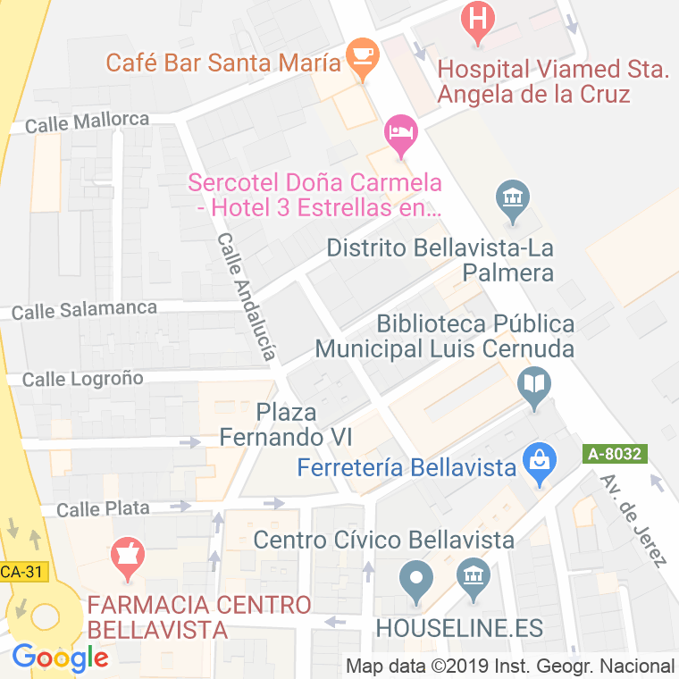 Código Postal calle Palencia en Sevilla