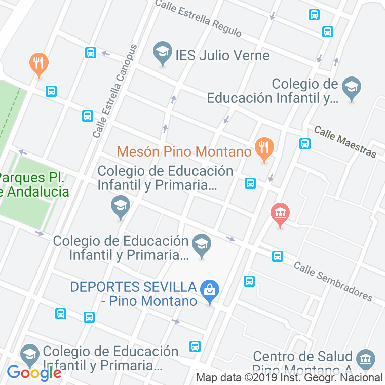 Código Postal calle Estrella Espiga en Sevilla