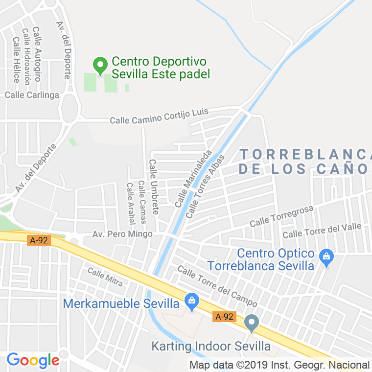 Código Postal calle Marinaleda en Sevilla