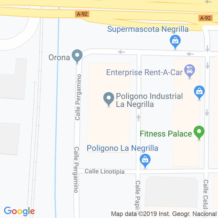 Código Postal calle Parque Industrial Sevilla en Sevilla