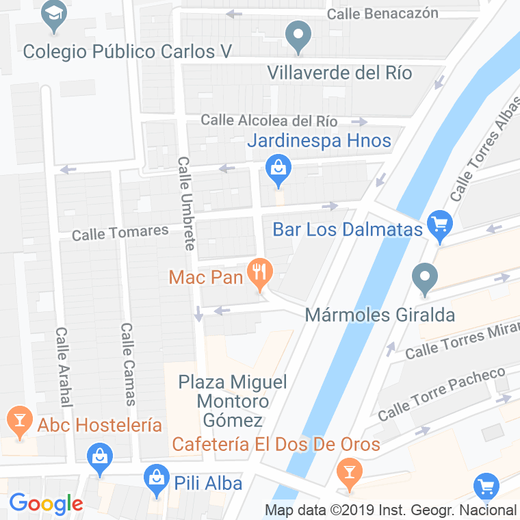Código Postal calle Saucejo, El en Sevilla