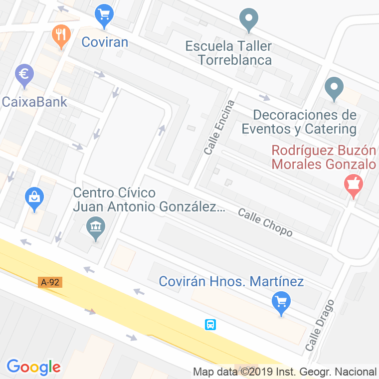 Código Postal calle Chopo en Sevilla
