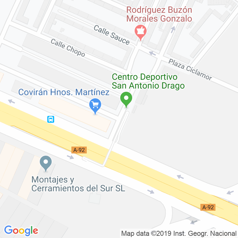 Código Postal calle Drago en Sevilla