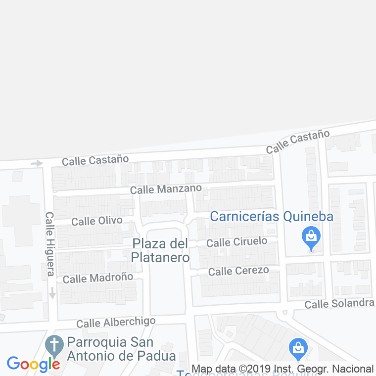 Código Postal calle Manzano en Sevilla