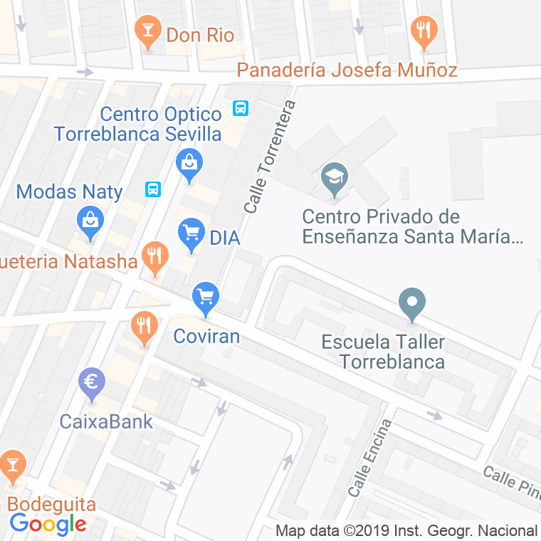 Código Postal calle Olmo en Sevilla