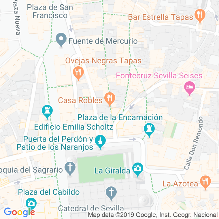 Código Postal calle Roble en Sevilla