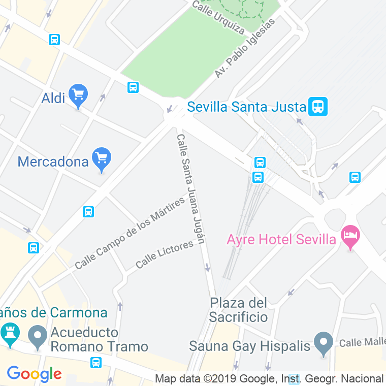Código Postal calle Beata Juana Jugan en Sevilla