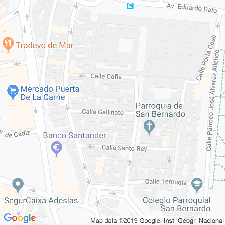 Código Postal calle Gallinato en Sevilla