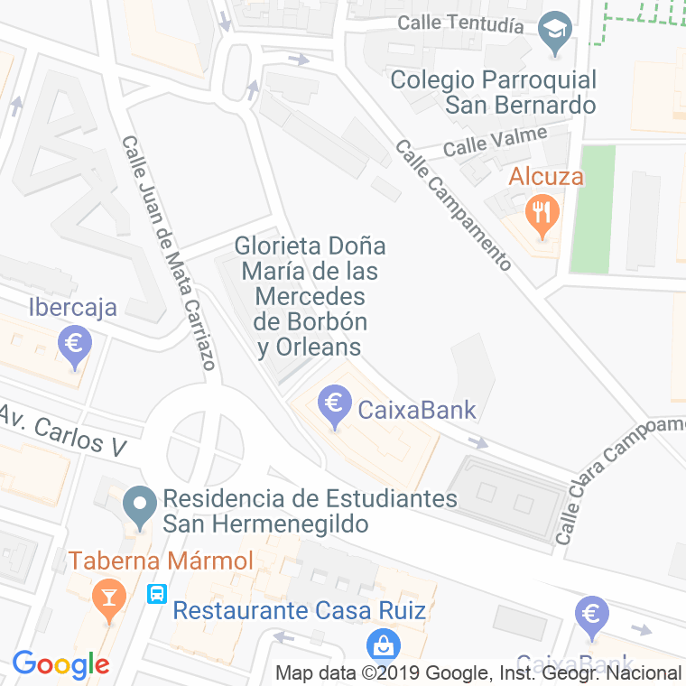 Código Postal calle Jazmineras en Sevilla