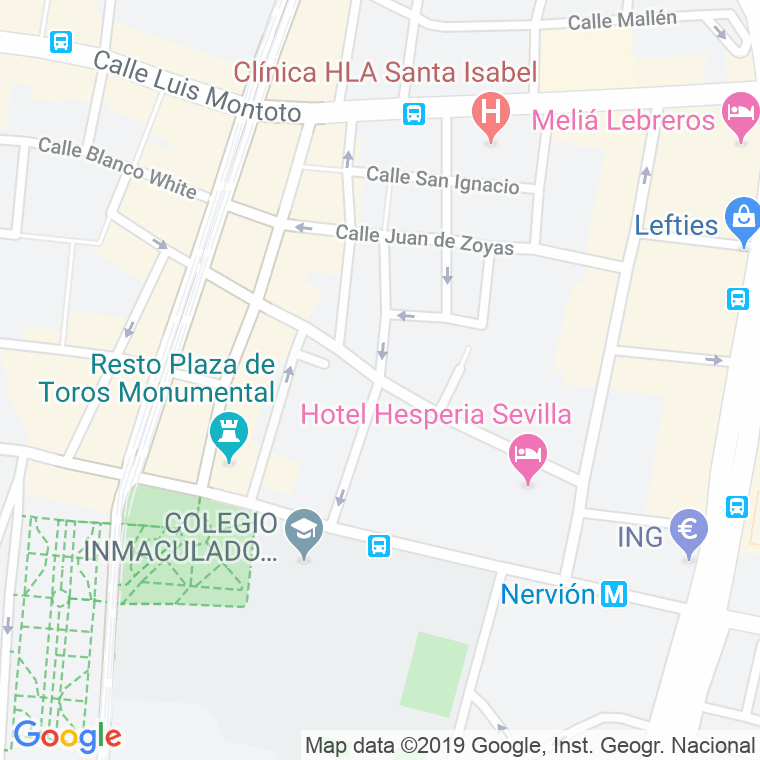 Código Postal calle Pirineos en Sevilla