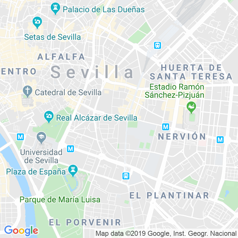 Código Postal calle San Bernardo en Sevilla