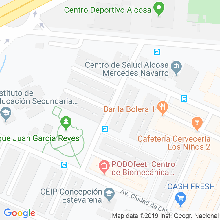 Código Postal calle Alfafar en Sevilla