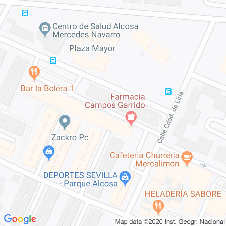 Código Postal calle Benifayo en Sevilla