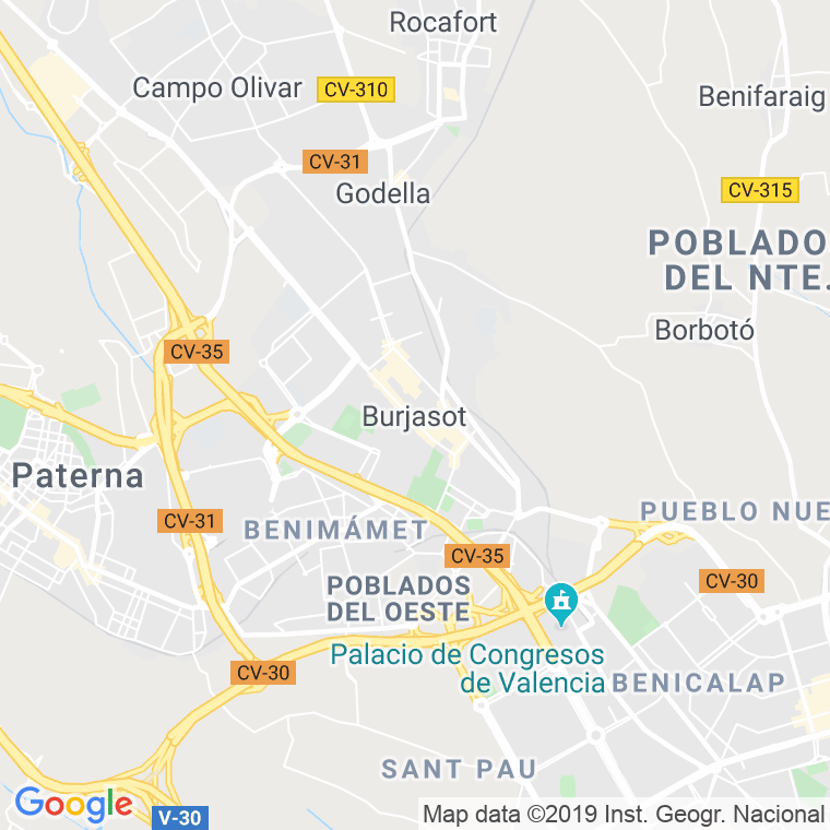 Código Postal calle Burgasot en Sevilla