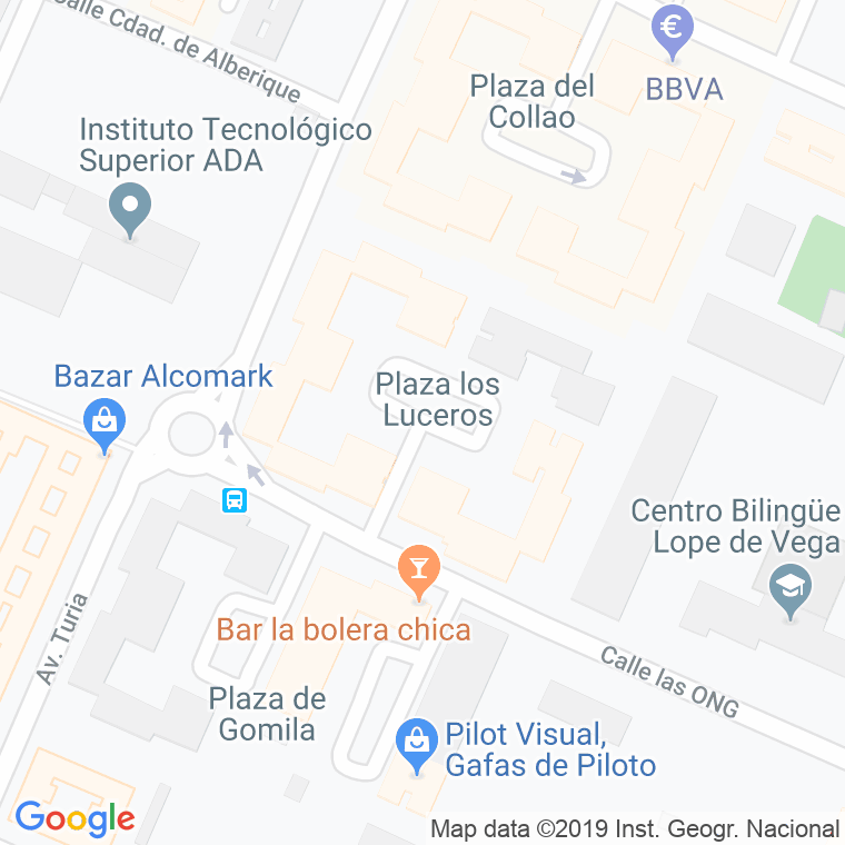 Código Postal calle Luceros, plaza en Sevilla