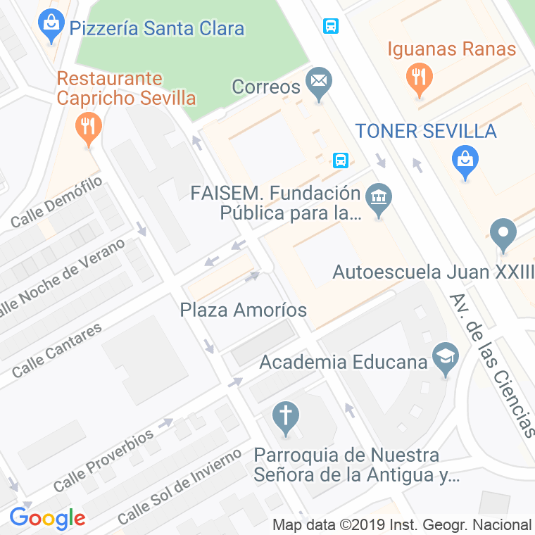 Código Postal calle Caminos en Sevilla