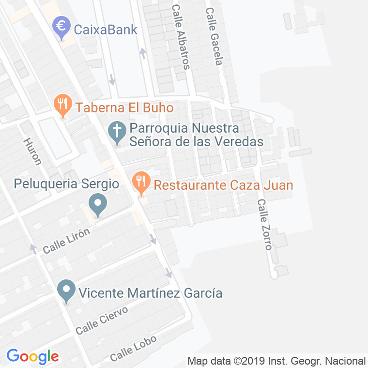 Código Postal calle Chinchilla en Sevilla