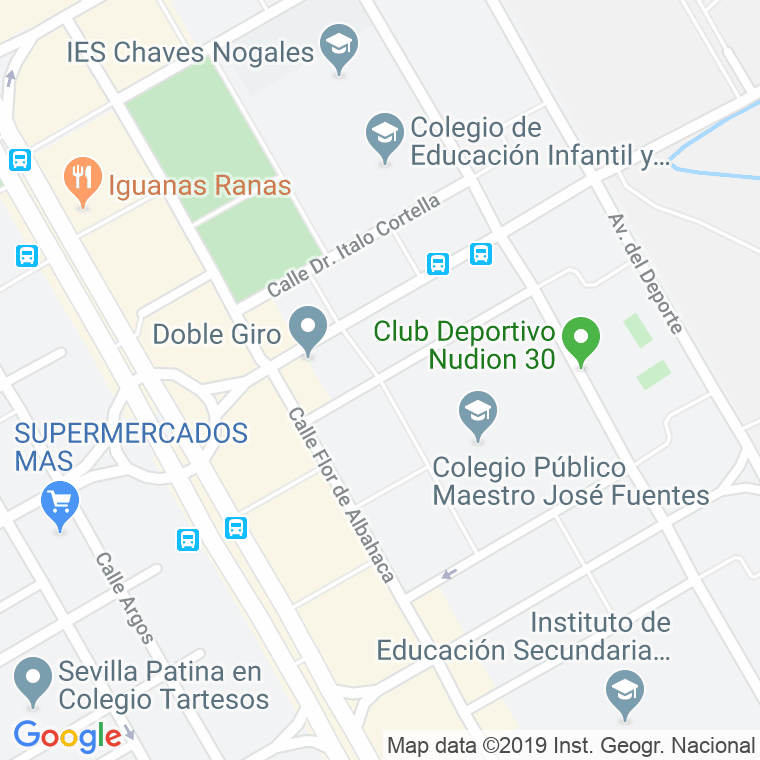 Código Postal calle Flor De Adelfa en Sevilla