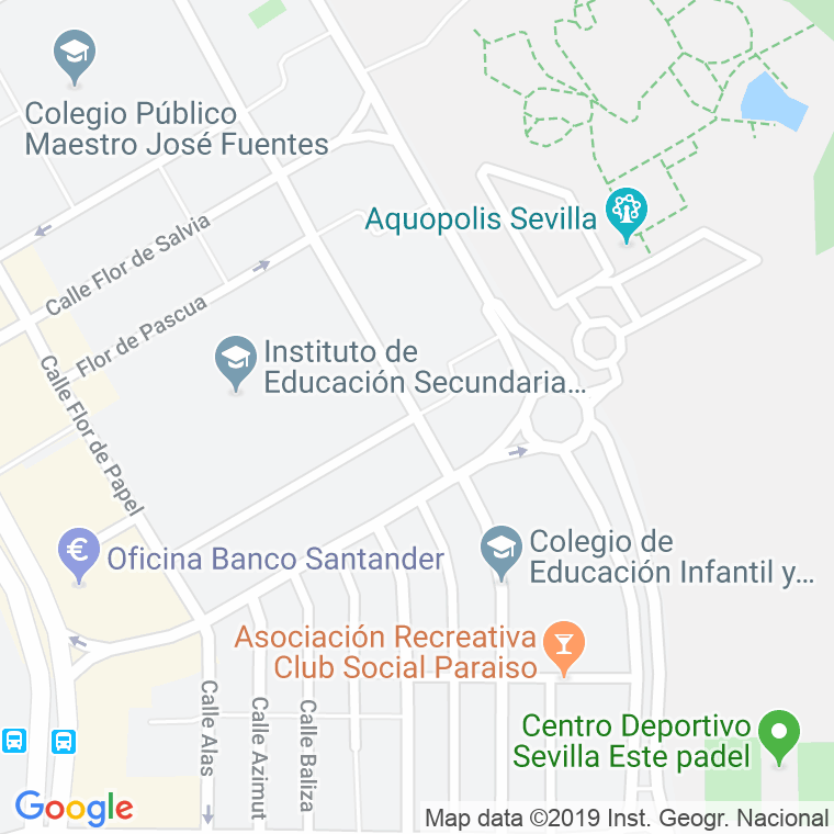 Código Postal calle Flor De Nieve en Sevilla