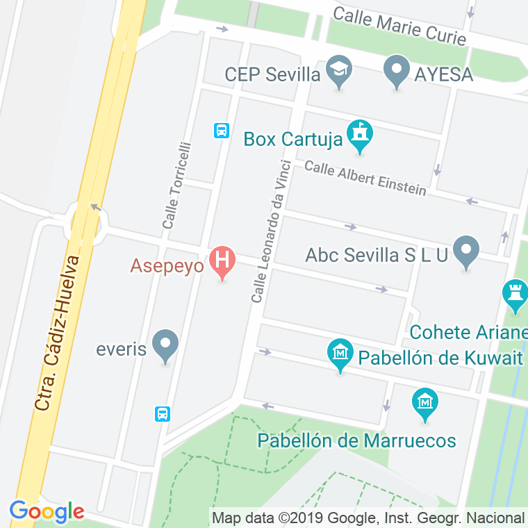 Código Postal calle Gregor J. Mendel en Sevilla