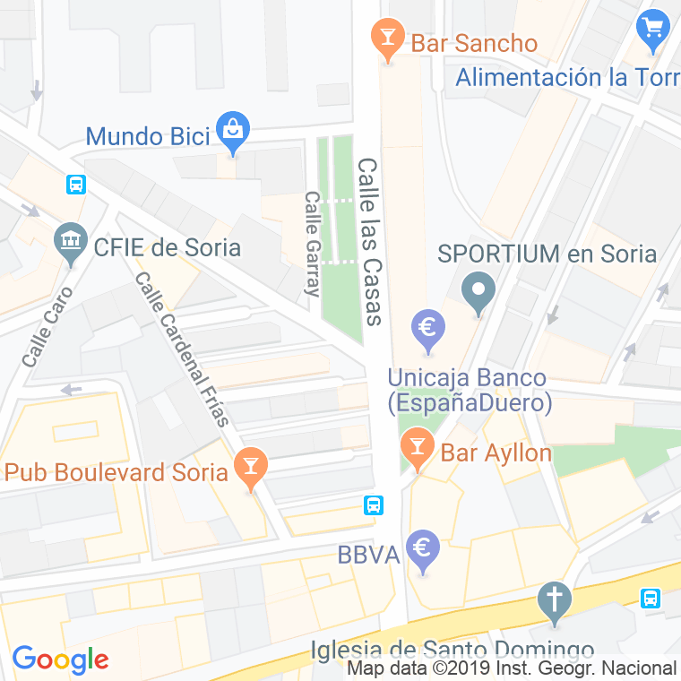 Código Postal calle San Gregorio, pasaje en Soria