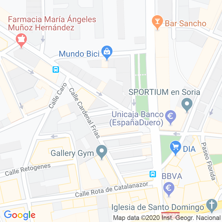 Código Postal calle Santa Ana en Soria