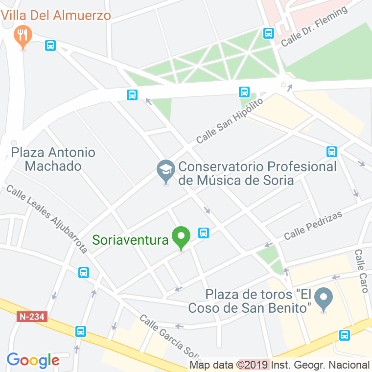Código Postal calle Venerable Palafox en Soria
