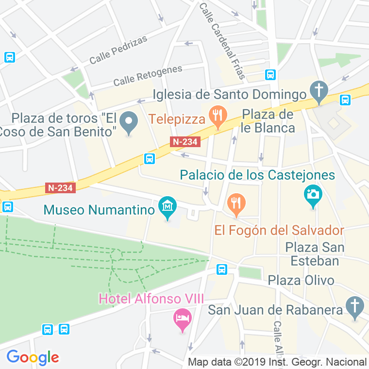 Código Postal calle Vicente Tutor en Soria