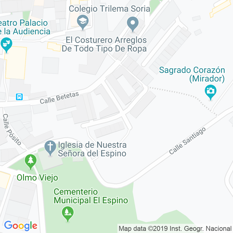 Código Postal calle Doña Urraca, paseo en Soria