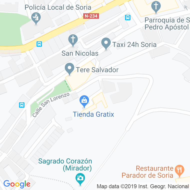 Código Postal calle Lopez Salcedo en Soria