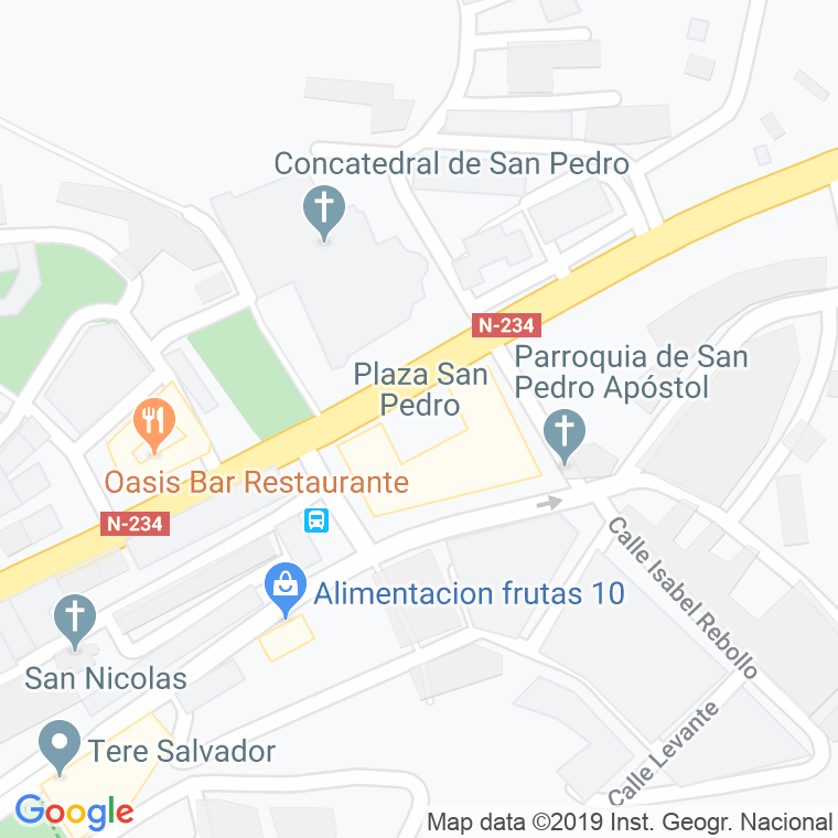 Código Postal calle San Pedro, plaza en Soria