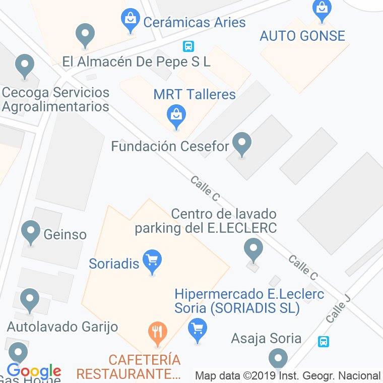 Código Postal calle Poligono Las Casas en Soria