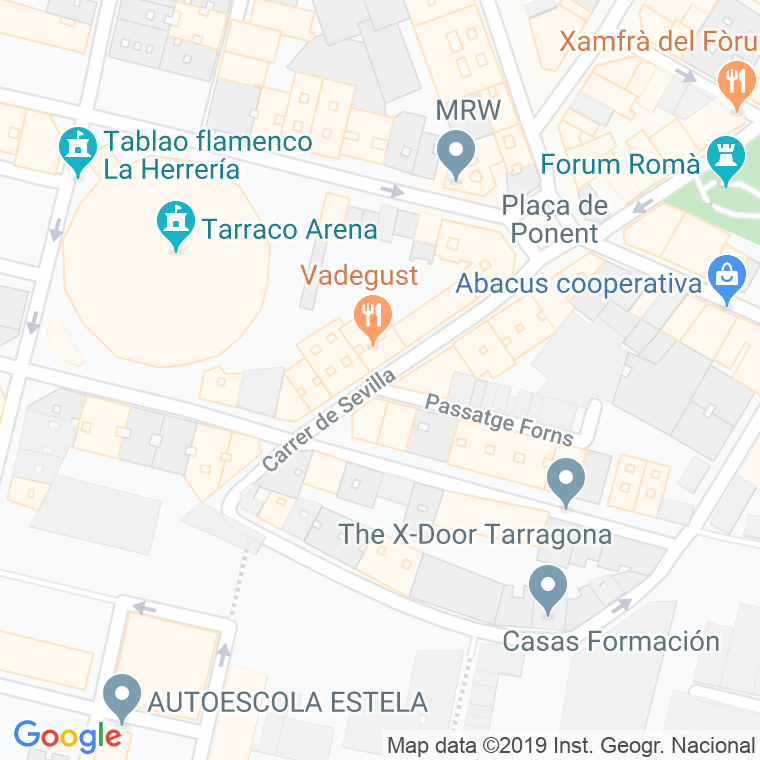 Código Postal calle Sevilla en Tarragona