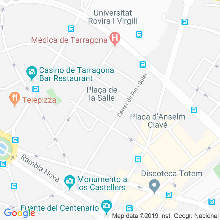 Código Postal calle Salle, plaça en Tarragona
