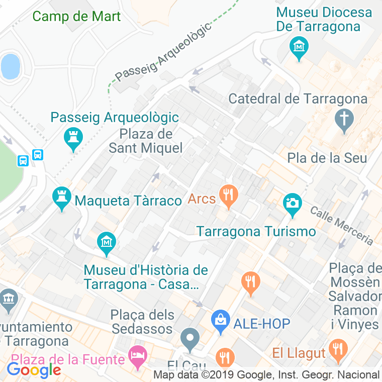 Código Postal calle Mediona en Tarragona