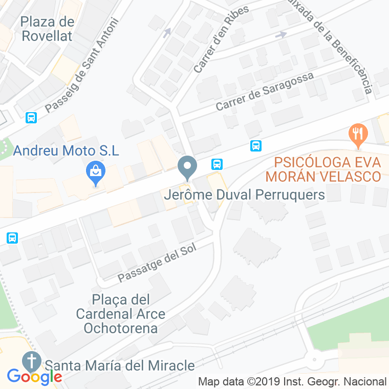 Código Postal calle Miracle, Del, baixada en Tarragona